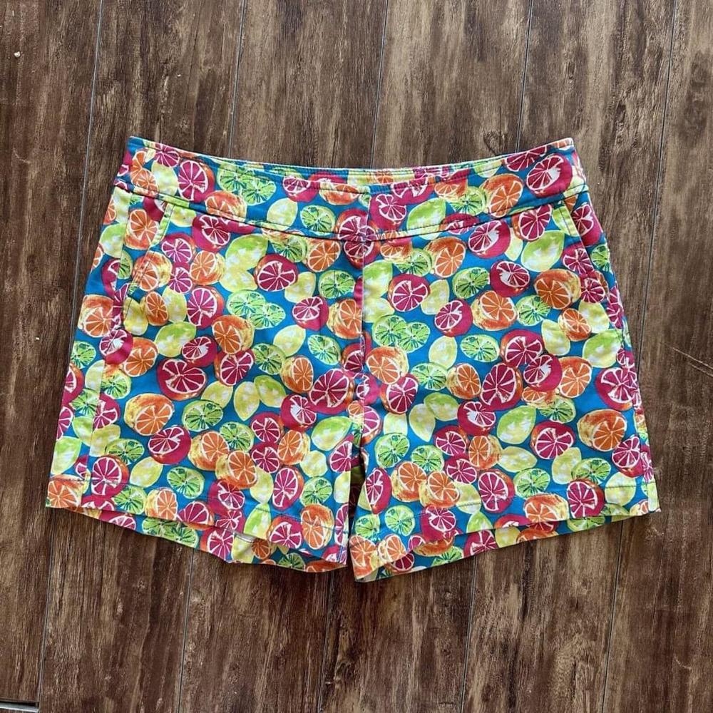 Juniper + Lime Cotton Blend Citrus Print Shorts Size 8
